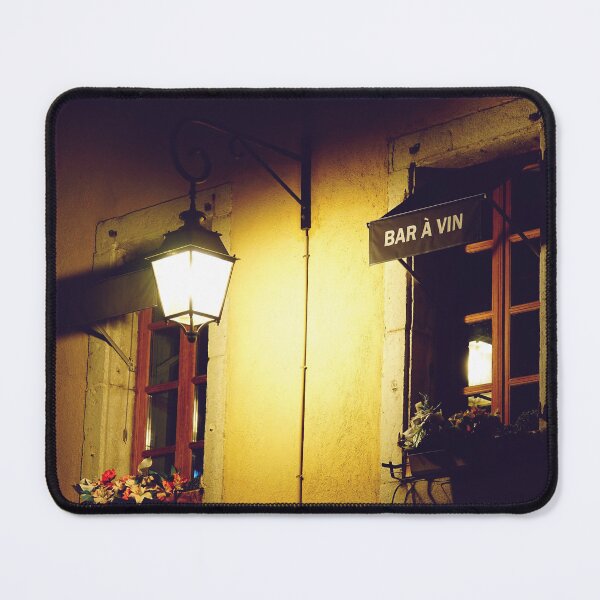 Item preview, Wine Bar at Night in a French Village designed and sold by CarolinaReina.