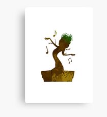 Lienzo Árbol inspirado silueta
