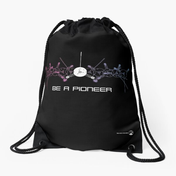 BE A PIONEER!- Pioneer 10/11 Space Probes Drawstring Bag