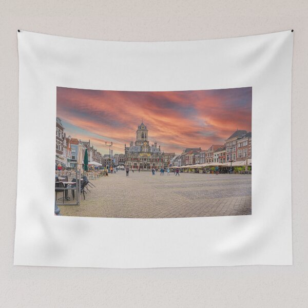 Item preview, The popular town square in Delft. designed and sold by Pravine Chester.