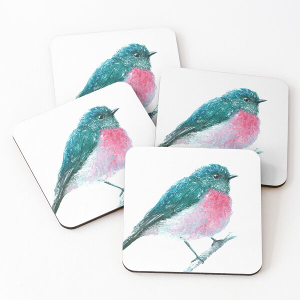 Item preview, Rose Robin Bird on white designed and sold by MatsonArtDesign.