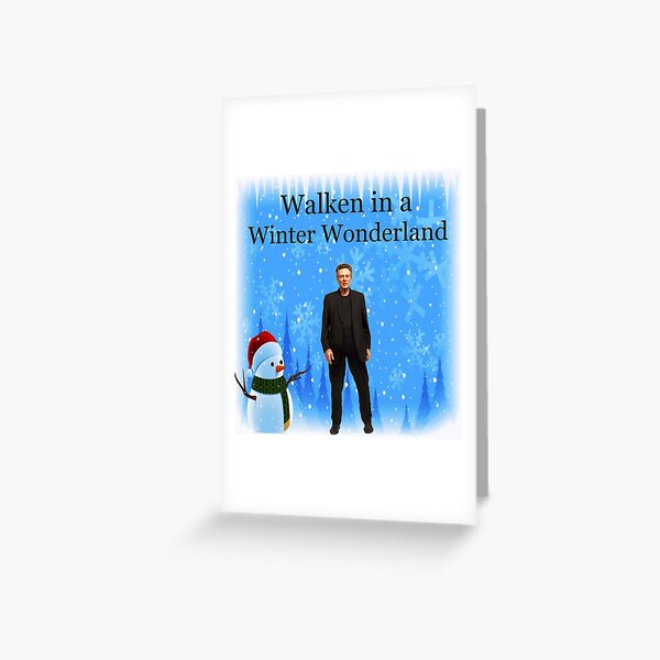 Walken in a Winter Wonderland | Funny Christmas Cards and Gifts with Christopher Greeting Card