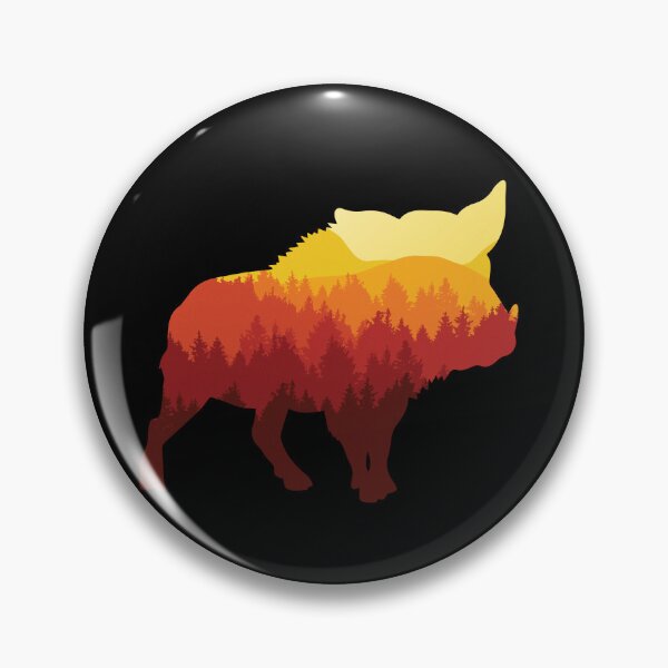 Item preview, Calling the hogs Wildlife Nature Forest Sunset designed and sold by sundae-artisan.