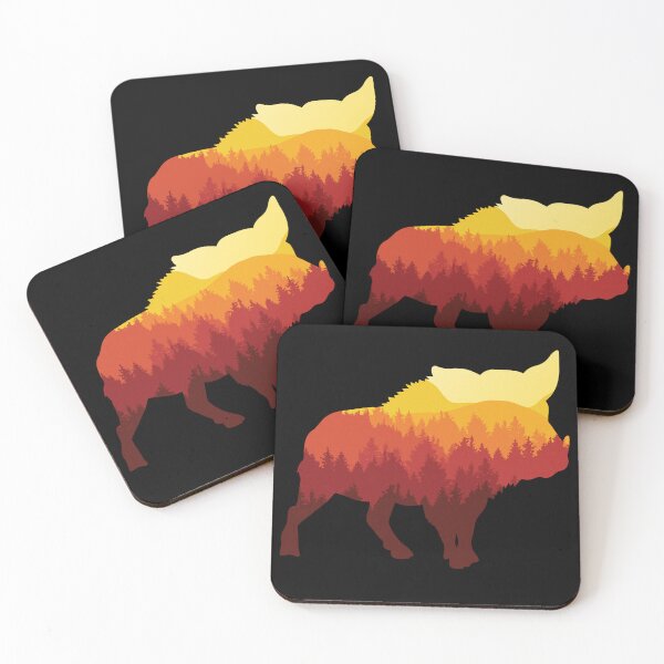 Item preview, Calling the hogs Wildlife Nature Forest Sunset designed and sold by sundae-artisan.