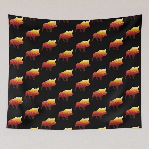 Item preview, Calling the hogs Wildlife Nature Forest Sunset designed and sold by sundae-artisan.