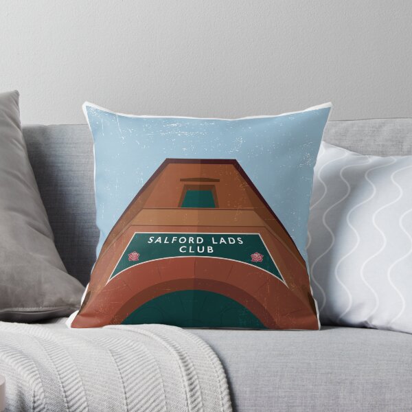 Salford Lads Club Throw Pillow