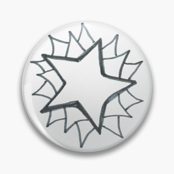 Item preview, White star handpainted | White star pattern designed and sold by lausn.