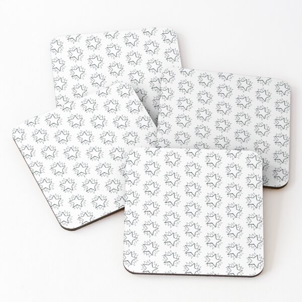 Item preview, White star handpainted | White star pattern designed and sold by lausn.
