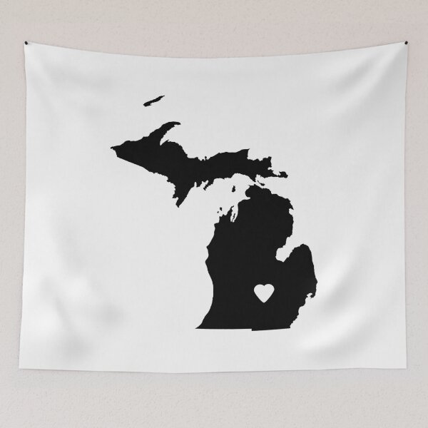 Item preview, Michigan Love in Black designed and sold by Maren Misner.