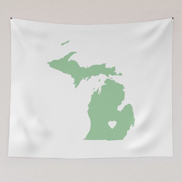 Item preview, Michigan Love in Sage designed and sold by Maren Misner.