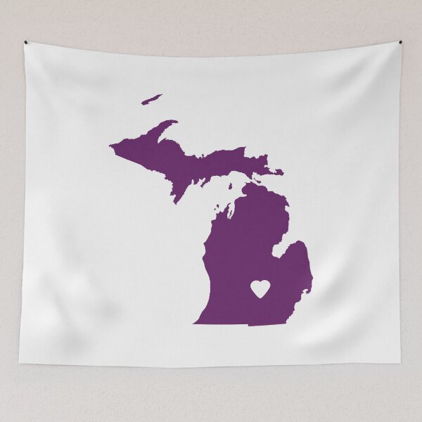 Item preview, Michigan Love in Purple designed and sold by Maren Misner.