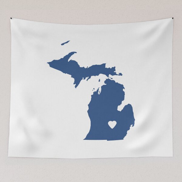 Item preview, Michigan Love in Blue designed and sold by Maren Misner.