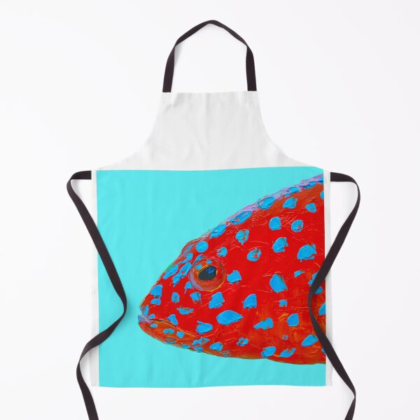 Item preview, Strawberry Grouper Fish painting designed and sold by MatsonArtDesign.