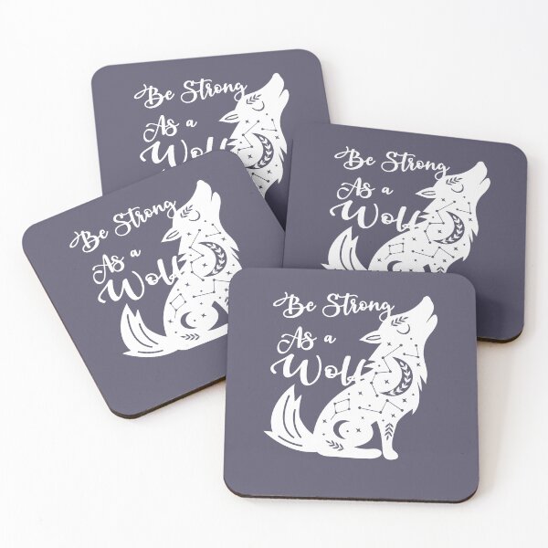 Item preview,  Be Strong As A Wolf Romantic,Wolf drawing for girl designed and sold by fatydesignspace.