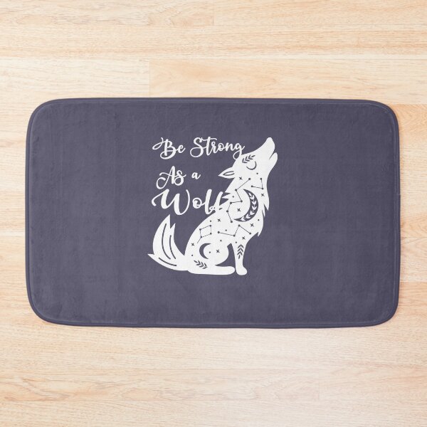 Item preview,  Be Strong As A Wolf Romantic,Wolf drawing for girl designed and sold by fatydesignspace.