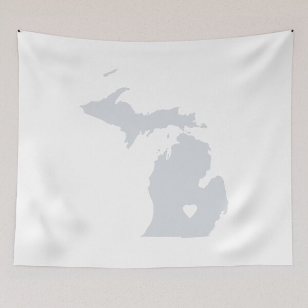 Item preview, Michigan Love in Gray designed and sold by Maren Misner.