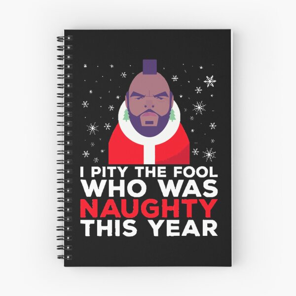 Item preview, Mr T I Pity The Fool That Was Naughty Christmas Knit Pattern T-Shirt designed and sold by AnaVergie.