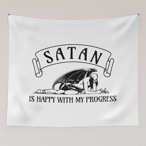 Item preview, Satan is happy with my progress designed and sold by ValentinaHramov.