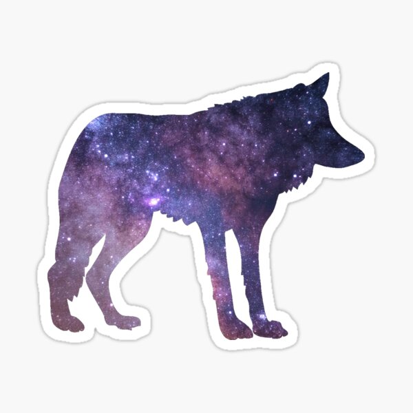 "Galaxy Wolf" Sticker for Sale by Cosnation Redbubble
