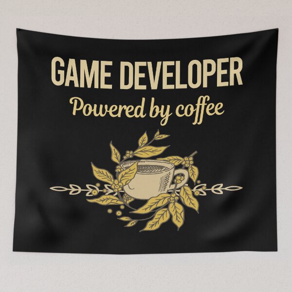 Item preview, Powered By Coffee Game Developer designed and sold by toniabrendaom.