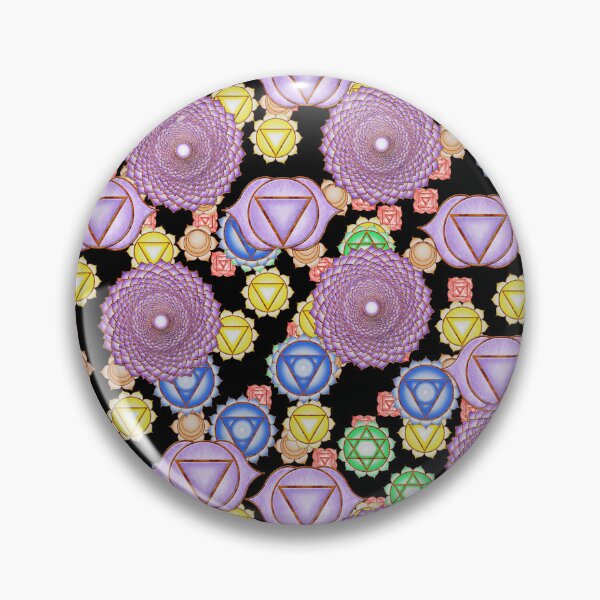Item preview, Chakra Pattern Black Background designed and sold by Colin Bentham.