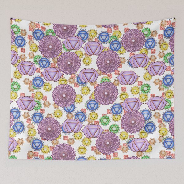 Item preview, Chakra Pattern White Background designed and sold by Colin Bentham.