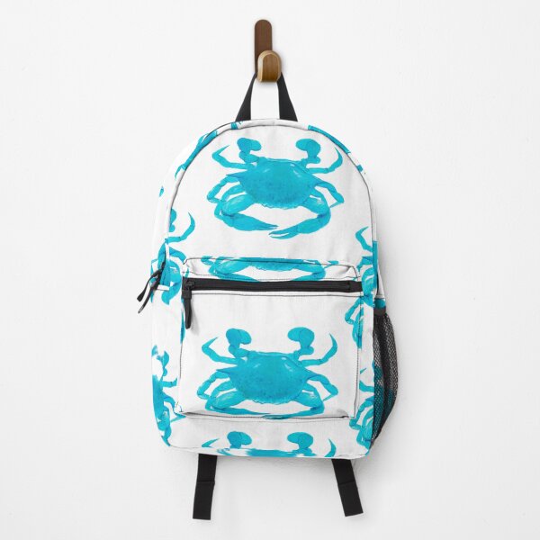 Item preview, Turquoise crab painting designed and sold by MatsonArtDesign.