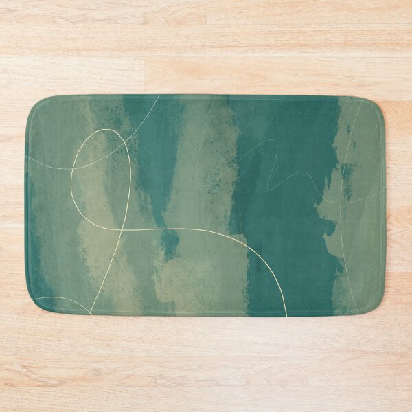 Item preview, Digital Abstract Painting Hunter Green Gold White designed and sold by lineartdesigns.