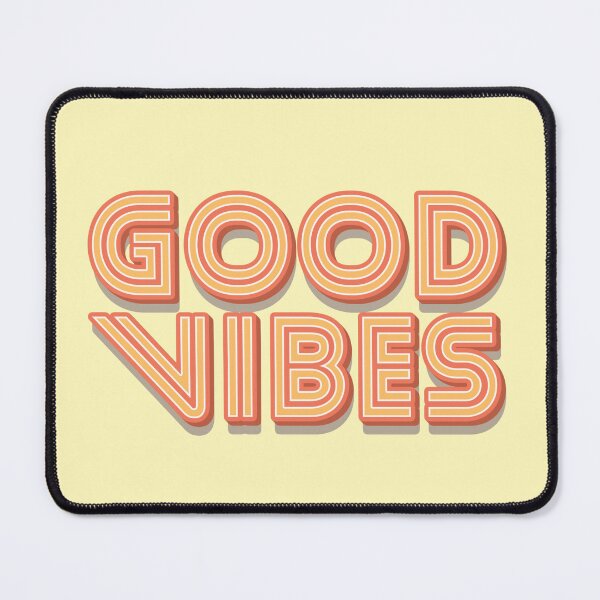 Item preview, Orange Red Stripes 3D Retro Vintage Sans Serif Display Typography Good Vibes Quotes designed and sold by Cawaiico.