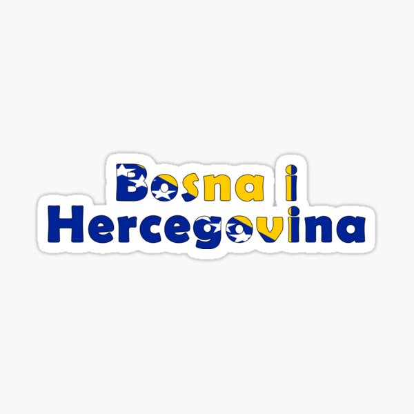 bosnia and herzegovina Flagge Geschenk Bosnien' Sticker