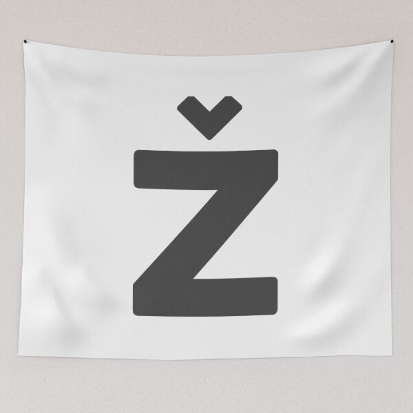 Item preview, Friendship Meeting Philosopher Cultural Theorist Žižek'S Ž (Big, Darkgray, Balanced Z) Retro designed and sold by Maryshuarcia89.
