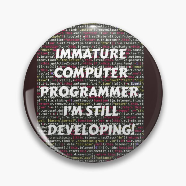 Item preview, IMMATURE COMPUTER PROGRAMMER, I'M STILL DEVELOPING! T-SHIRT WHITE PRINT designed and sold by IslandBaneMerch.