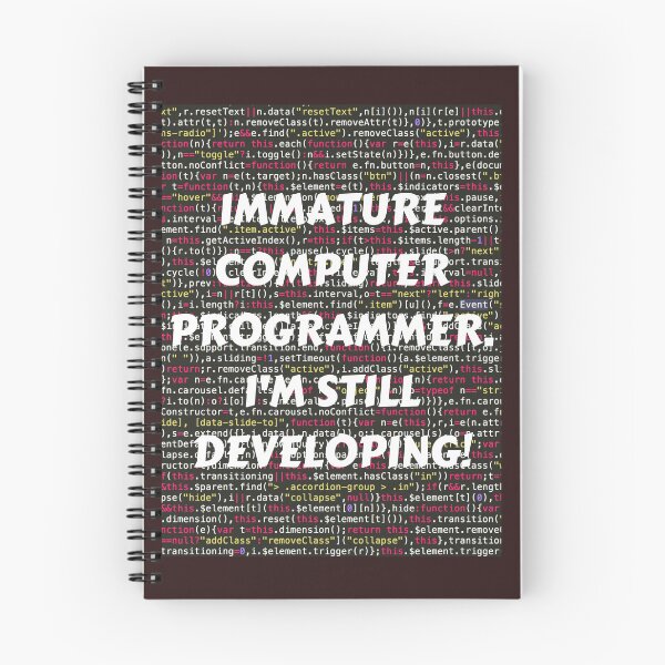 Item preview, IMMATURE COMPUTER PROGRAMMER, I'M STILL DEVELOPING! T-SHIRT WHITE PRINT designed and sold by IslandBaneMerch.