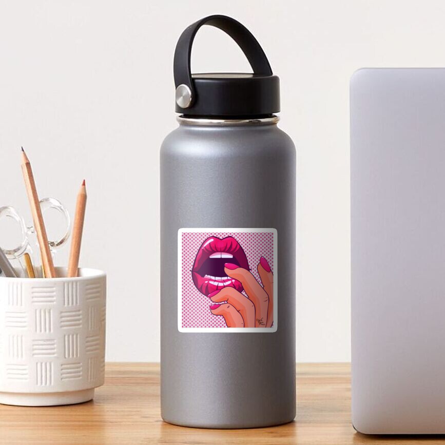 Gasp - pink Sticker