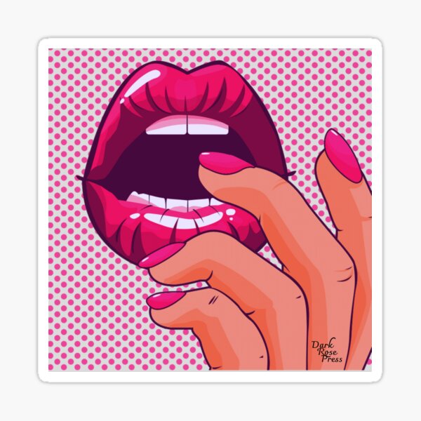 Gasp - pink Sticker