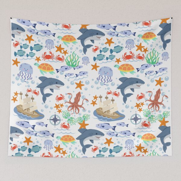 Item preview, Nautic life pattern designed and sold by HuGoDesignZ.