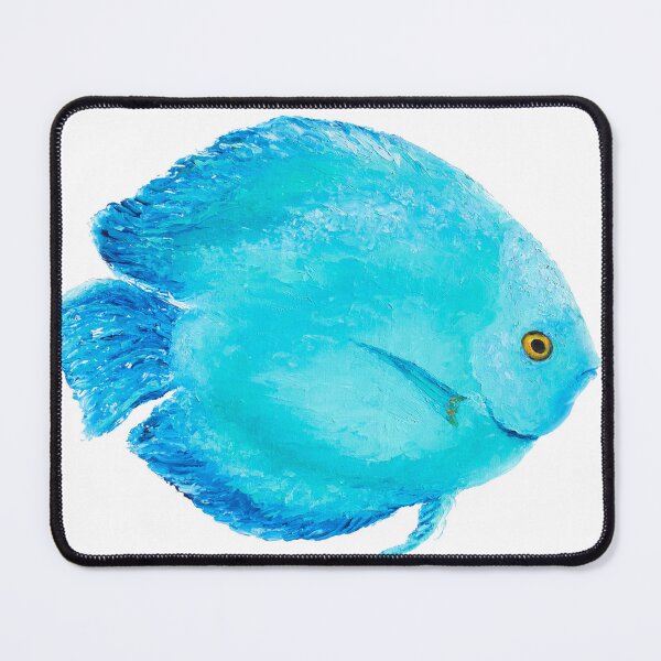 Item preview, Tropical Turquoise Fish painting designed and sold by MatsonArtDesign.