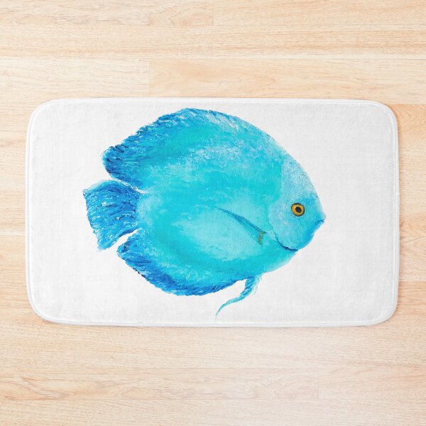 Item preview, Tropical Turquoise Fish painting designed and sold by MatsonArtDesign.