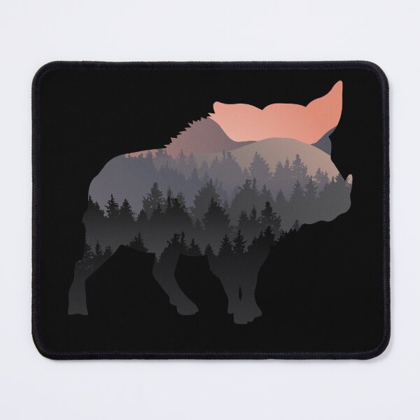 Item preview, Calling the hogs Wildlife Nature Forest Sunset designed and sold by sundae-artisan.