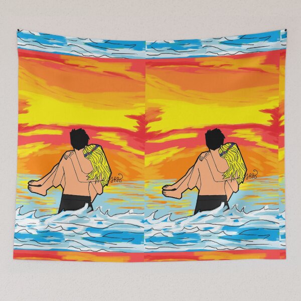 Item preview, Cute Couple in The Sunset  designed and sold by WDC-Art.