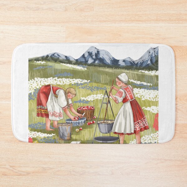 Item preview, Apple Purree cooking - illustration, slavic tradition, Zemplín  designed and sold by Dominika Farkašová.