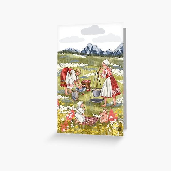 Item preview, Apple Purree cooking - illustration, slavic tradition, Zemplín  designed and sold by Dominika Farkašová.