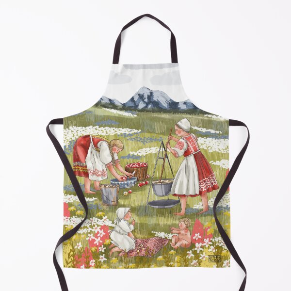 Item preview, Apple Purree cooking - illustration, slavic tradition, Zemplín  designed and sold by Dominika Farkašová.