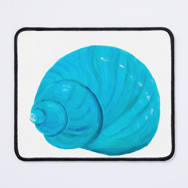 Item preview, Turquoise spiral shell designed and sold by MatsonArtDesign.