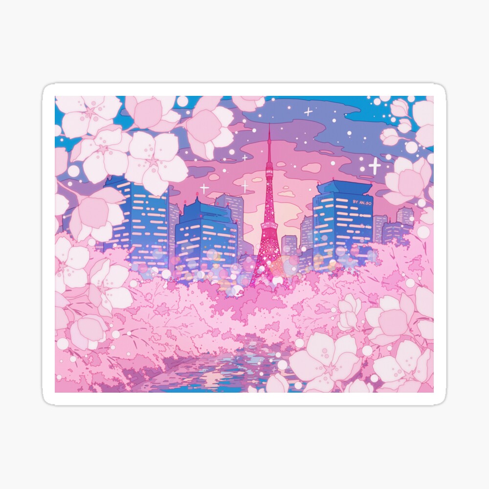 The evening Tokyo lake view  iPhone Case