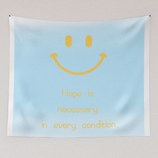 Item preview, smile,Hope is necessary in every condition,pastel-toned background designed and sold by zzzozzo.