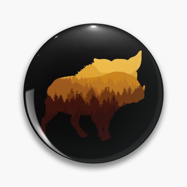 Item preview, Calling the hogs Wildlife Nature Forest Sunset designed and sold by sundae-artisan.