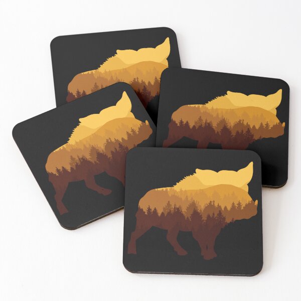 Item preview, Calling the hogs Wildlife Nature Forest Sunset designed and sold by sundae-artisan.