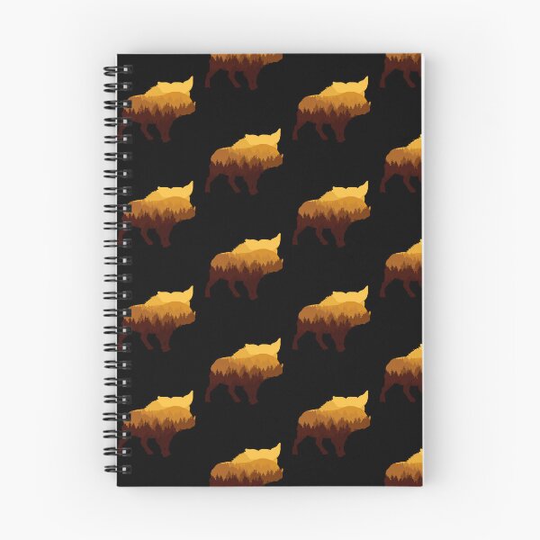Item preview, Calling the hogs Wildlife Nature Forest Sunset designed and sold by sundae-artisan.