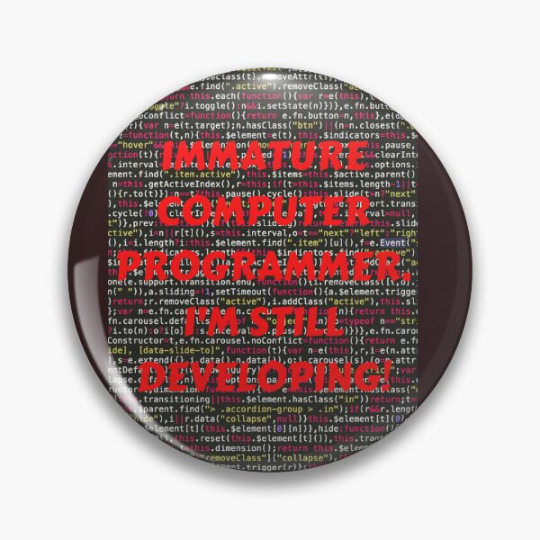 Item preview, IMMATURE COMPUTER PROGRAMMER, I'M STILL DEVELOPING! CLASSIC T-SHIRT  RED PRINT designed and sold by IslandBaneMerch.